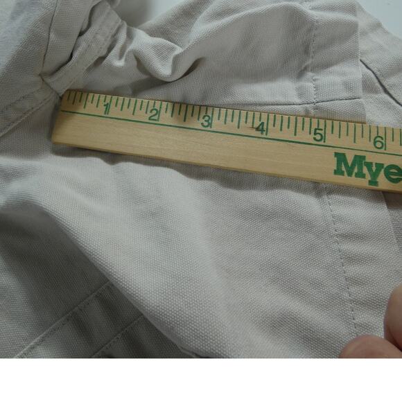 Columbia PFG Large Cargo Shorts Elastic Waist 6 Pockets Cream Hiking Fishing - Picture 7 of 7